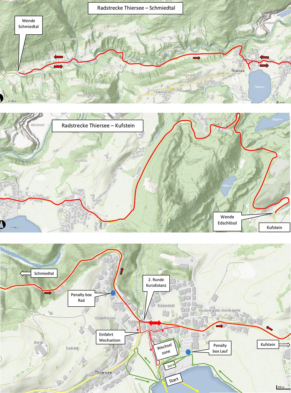 radstrecke-thiersee-triathlon-2021 Triathlon Thiersee Radstrecke Kurzdistanz