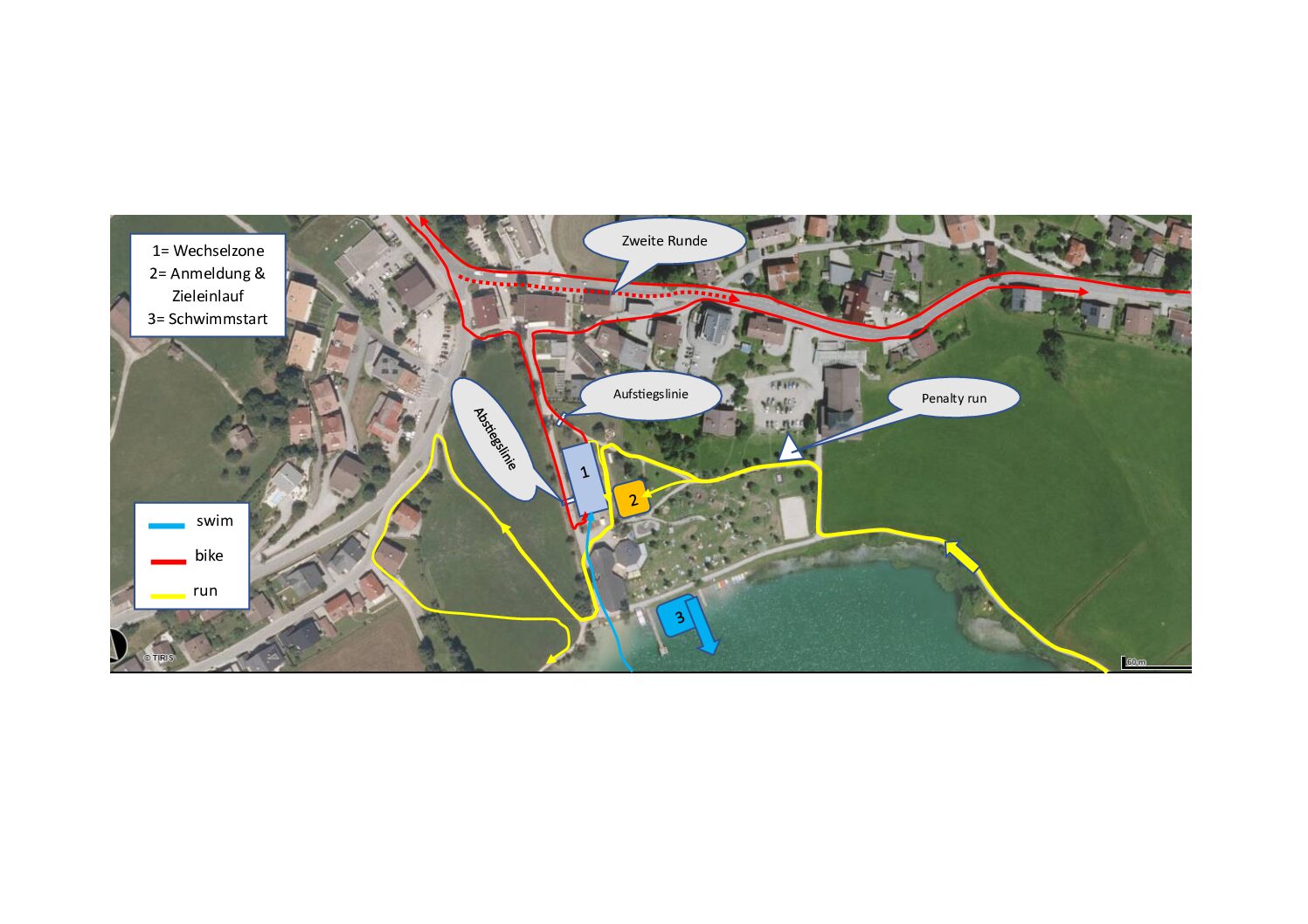 Transition Area triathlon thiersee wechselzone